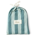 Sage Stripe Organic Bassinet Sheet or Change Pad Cover - Fox & Fallow