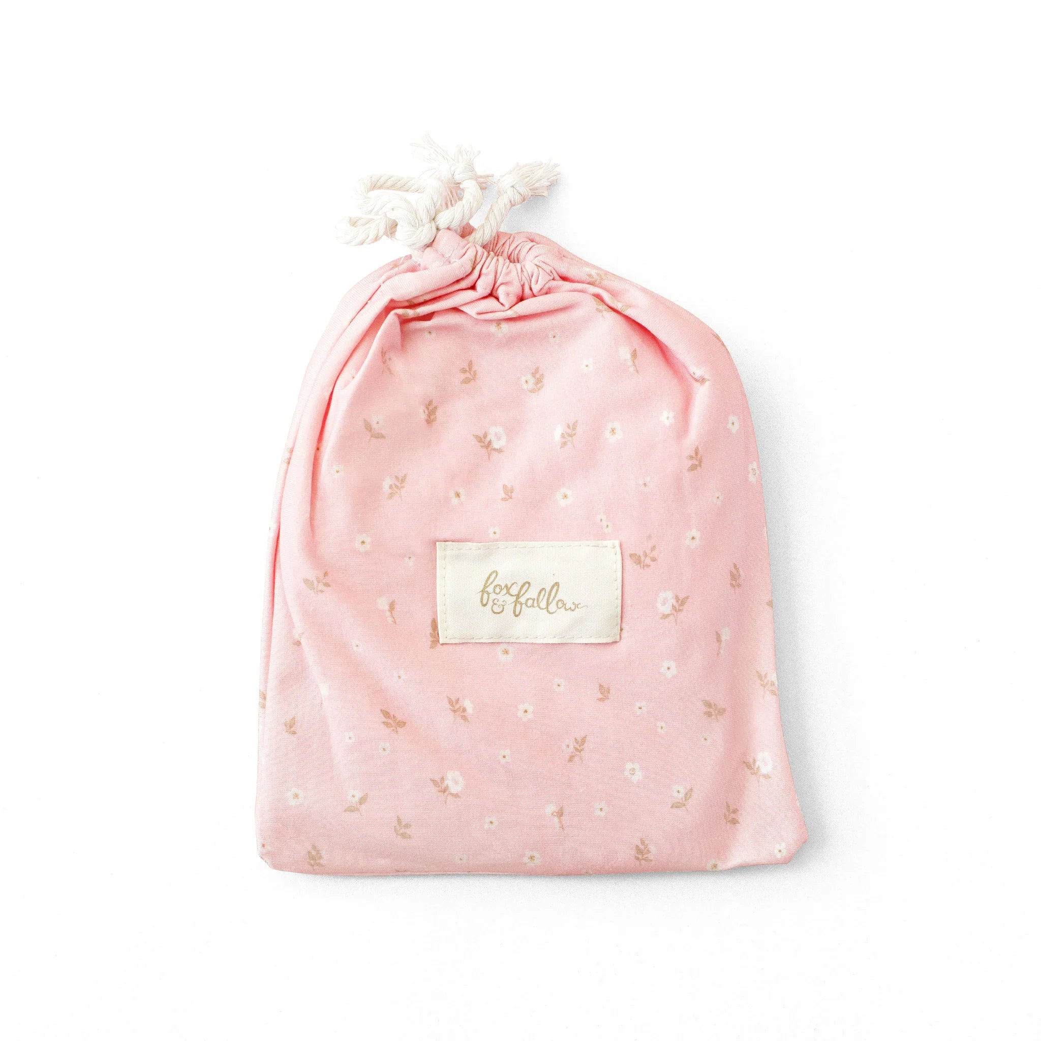 Organic Fitted Bassinet Sheet/Change Pad Cover | Dusty Roses