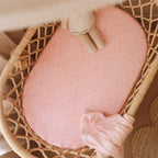 Dusty Roses Organic Bassinet Sheet or Change Pad Cover - Fox & Fallow