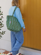 Forest Strokes Quilted Tote Bag - Mosey Me
