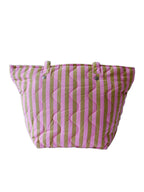 Lilac Sprout Quilted Tote Bag - Mosey Me