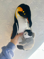 Emperor Penguin Mum & Babies Detachable Plush Duo - Wild Republic