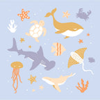 Ocean Creatures Blanket - Fox & Fallow