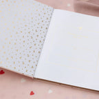 Baby milestone book pink heart design for newborn memories and keepsakes