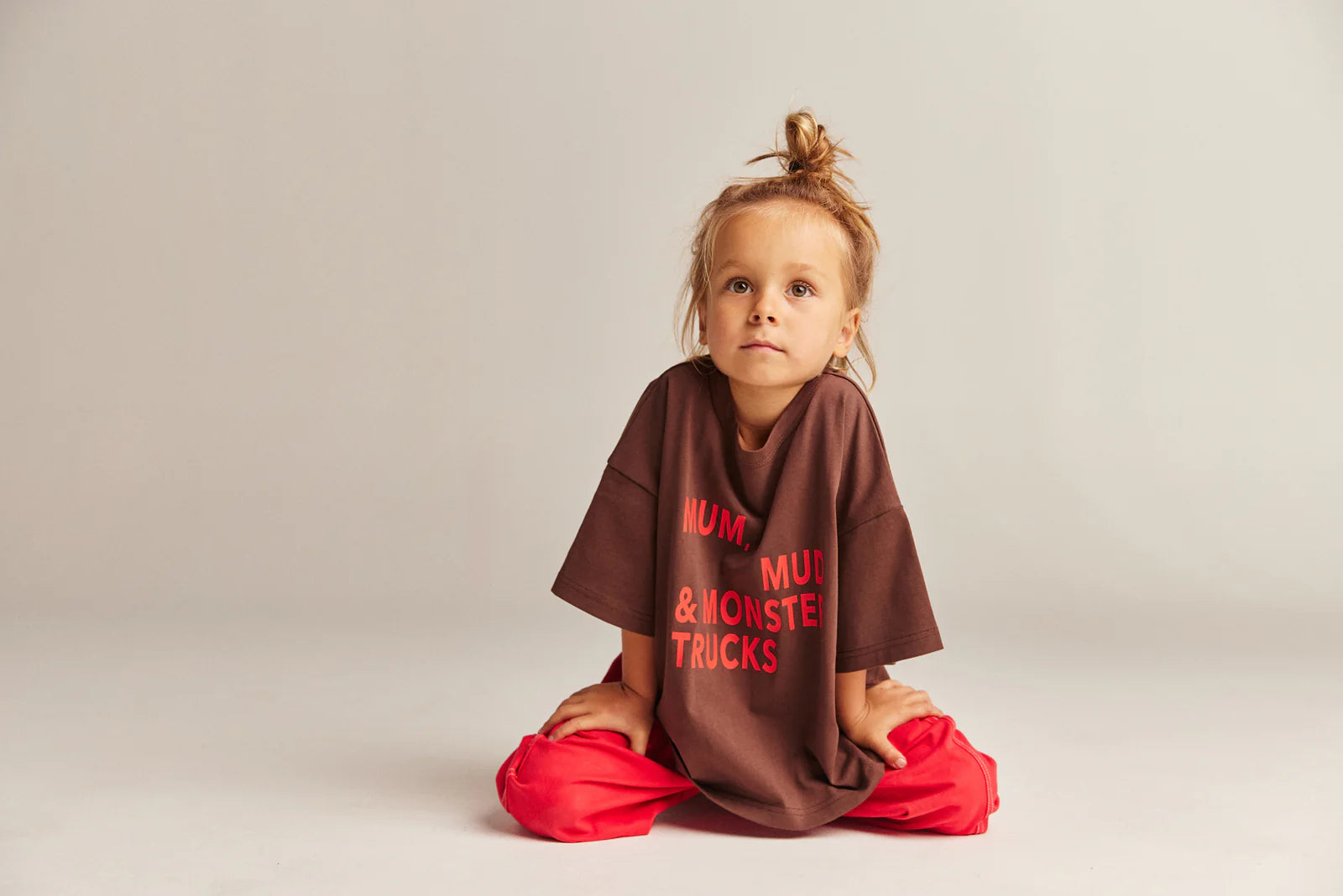 Brown Mum, Mud & Monster Trucks T-Shirt - BBOBBIE