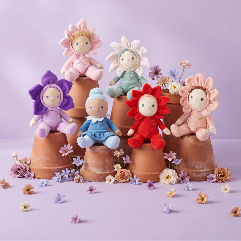 Olli Ella Dinky Dinkum dolls including Magnolia and lily flower doll