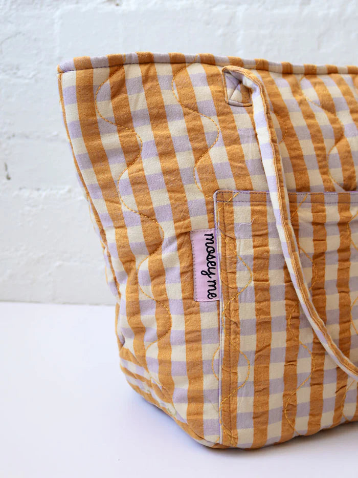Mango Quilted Tote Bag - Mosey Me