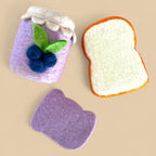 Blueberry Jam Jar & Toast Felt Food Set - Playtisserie