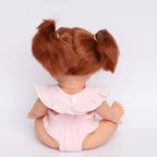 Blush Bow Doll Bib & Diaper Set - SALLI Collective