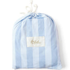Cloud Stripe Organic Fitted Cot Sheet - Fox & Fallow