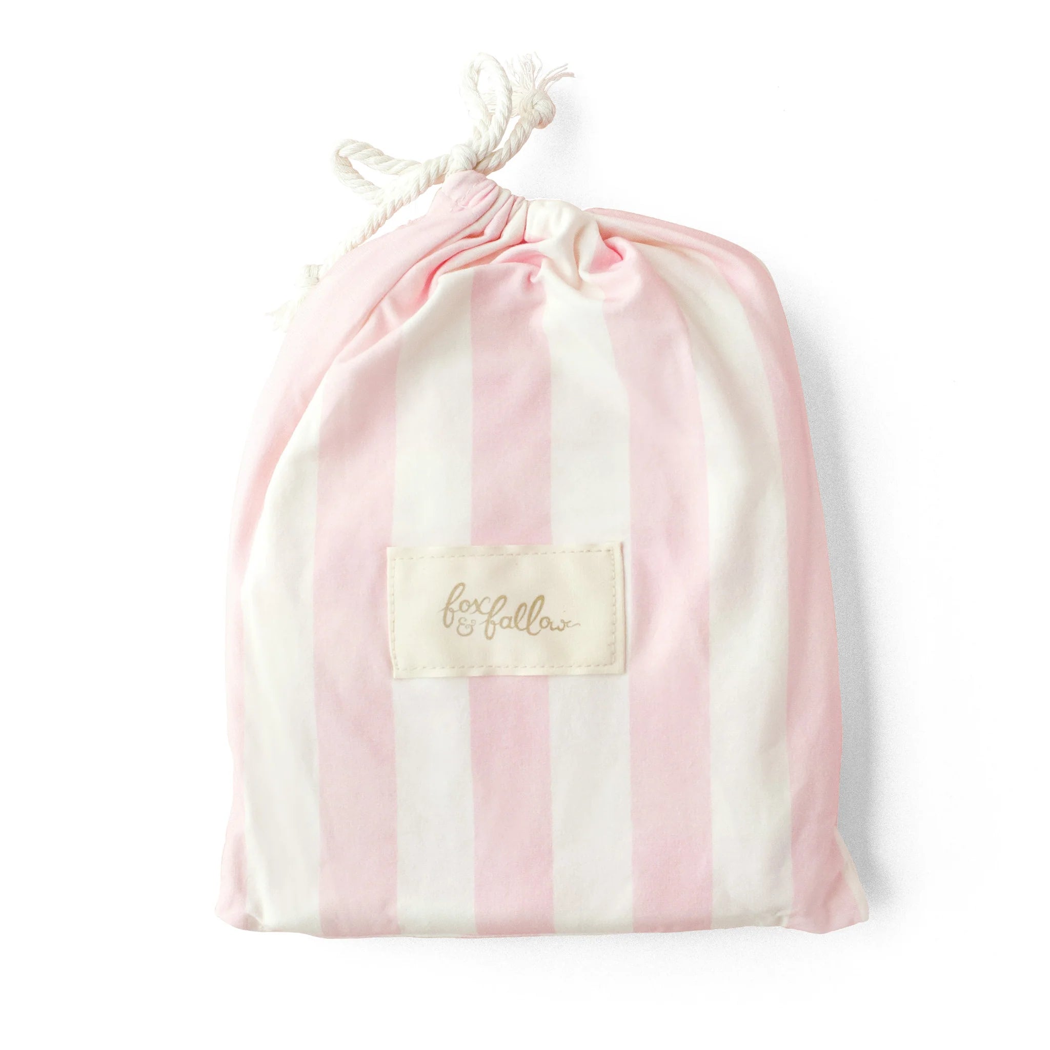 Organic Fitted Cot Sheet | Petal Stripe