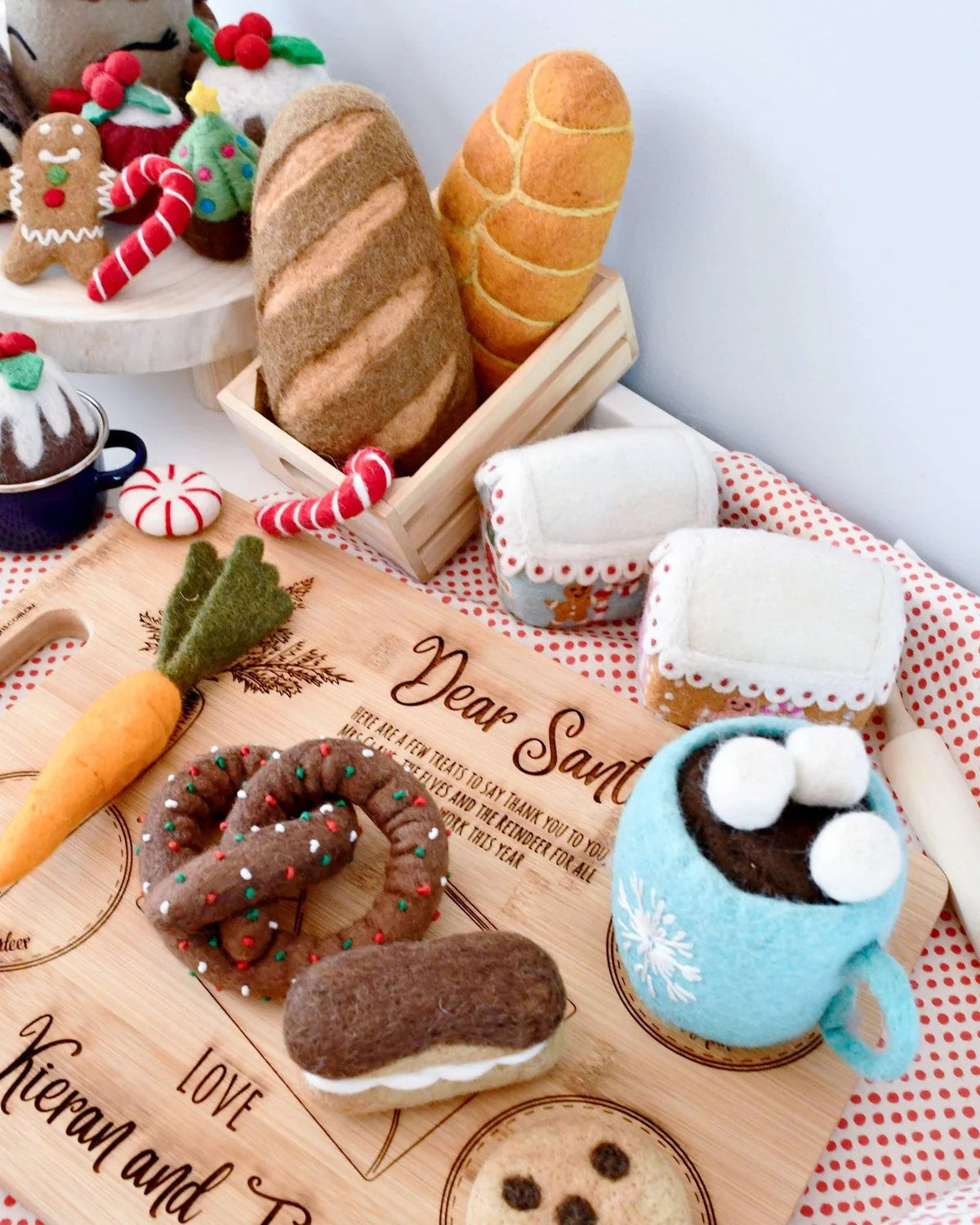 Felt Hot Chocolate & Marshmallows - Tara Treasures