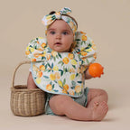 Citrus Squeeze Frill Snuggle Bib - Snuggly Hunny