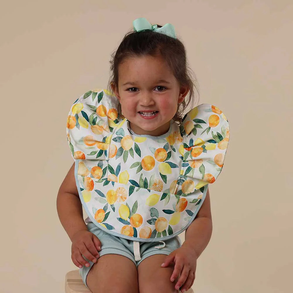 Citrus Squeeze Frill Snuggle Bib - Snuggly Hunny