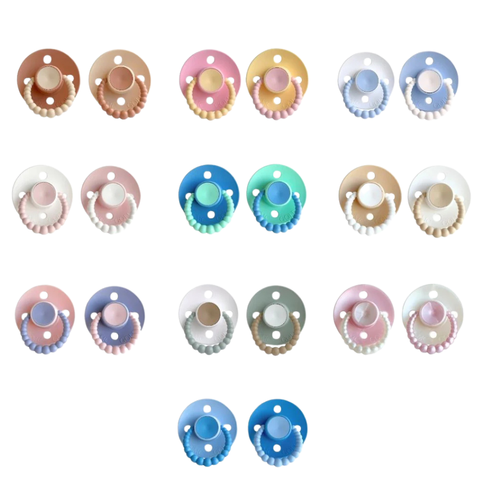 Varicolour Bubble Dummies | 2 Pack