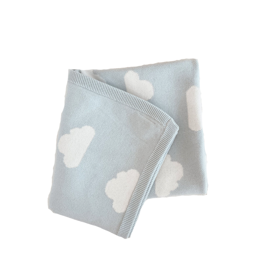 Heirloom Poppy Frill Knit Blanket | Little Dreamer