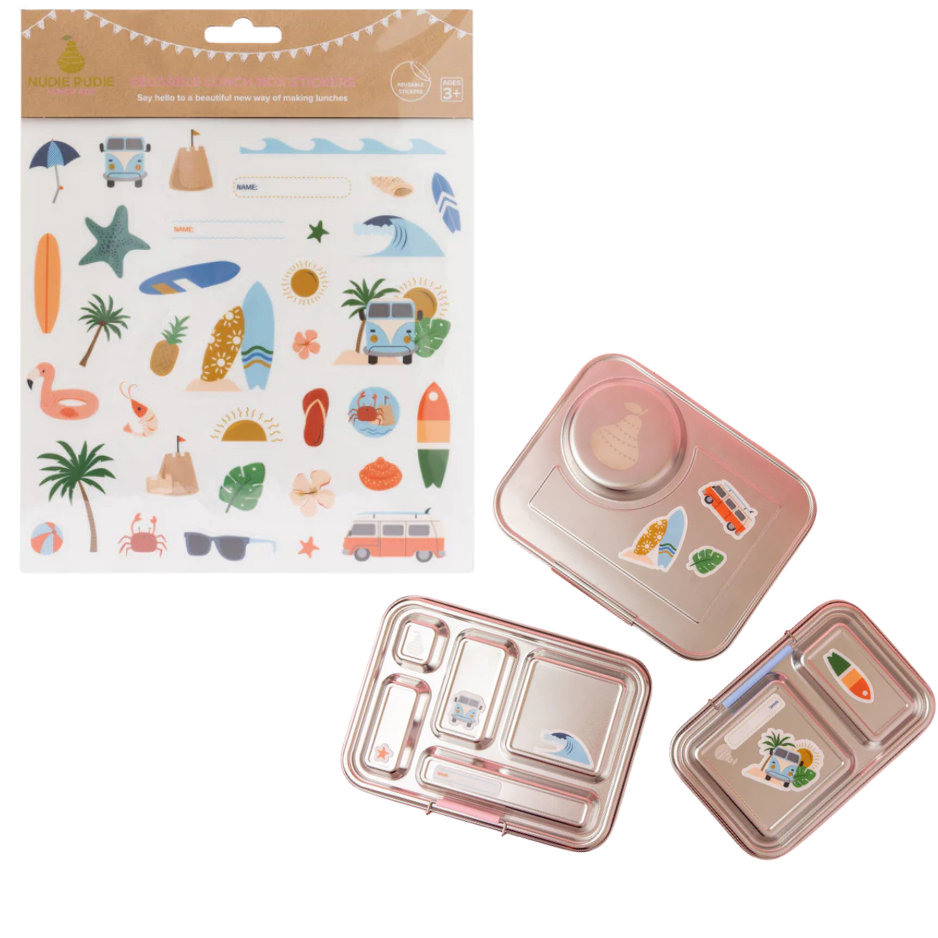 Reusable Lunch Box Stickers | Surf's Up