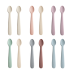 Mushie | Silicone Feeding Spoons | 2 Pack