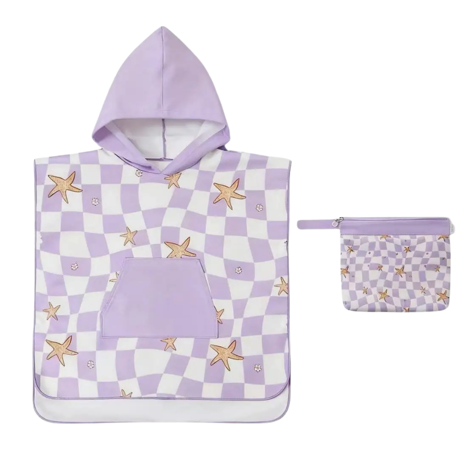 Kids Hooded Towel - Sand Free | Star Fish