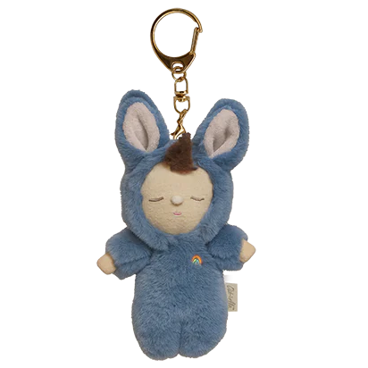 Olli Ella Bunny Twiggy bag charm soft plush bunny keychain

