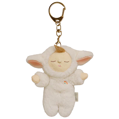 Olli Ella Lamby Pookie cozy bag charm plush lamb keychain
