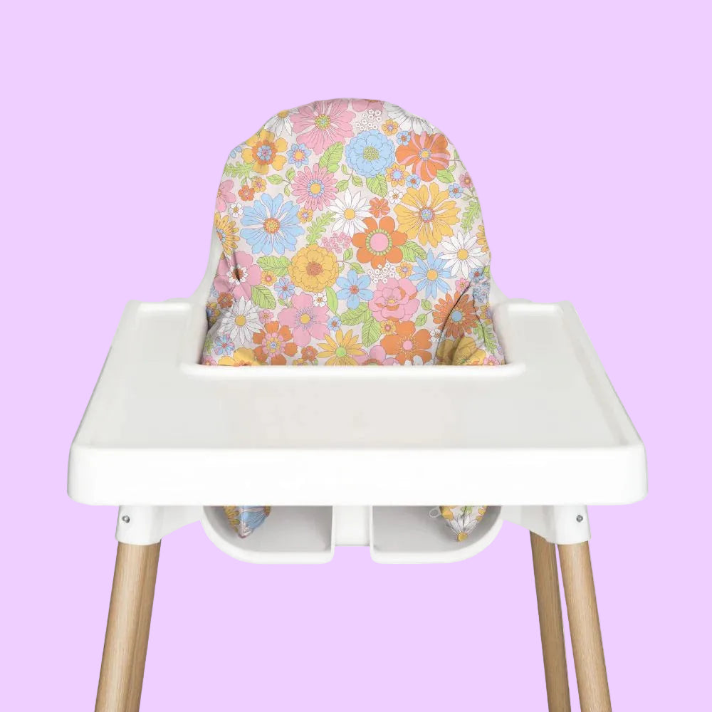 Fun Florals Highchair Cushion Cover - Nibble & Rest