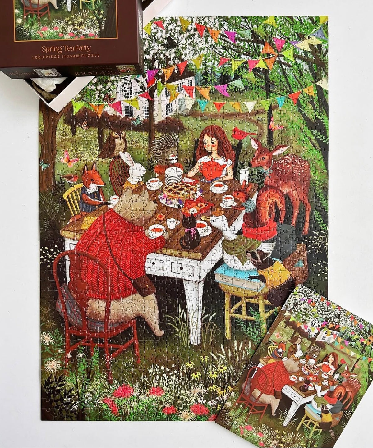 Spring Tea Party 1000 Piece Jigsaw Puzzle – Reverie Puzzles