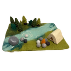 Camping Felt Play Mat & Accessories Bundle - Playtisserie