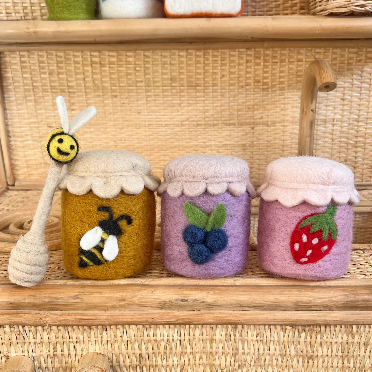 Trio of Spreads Felt Food Set - Playtisserie