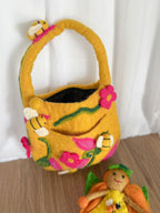 Honeybee Felt Bag & Fairy - Himalayan Felt Co