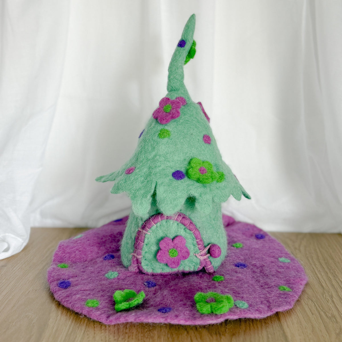 Blue Wonder Felt Fairy House – Himalayan Felt Co