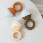 Honey Baby Natural Rubber Teething Ring - We Are Gommu