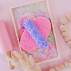 how to use Image of eco textured dough roller designed with fun patterns and to be used with sensory like playdough or can be used for cooking dough. Textured roller is in the pattern butterfly