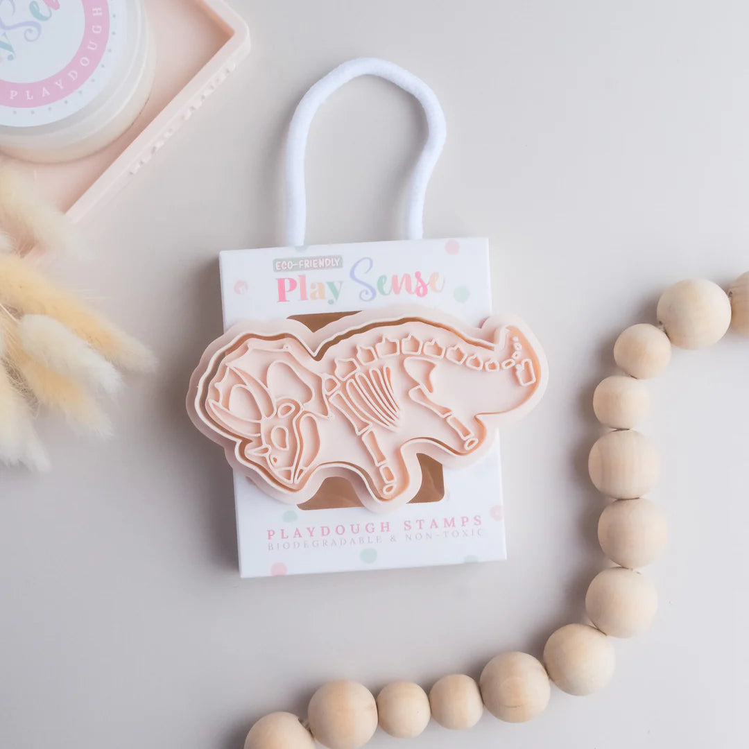 Triceratops Bones Stamp & Cutter - Playsense