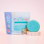 Image of dough by the brand playsense. Great for sensory play and being creative, also fine motor development. Dough is non toxic with all natural ingredients so safe for little hands. Colour and scent is tutti frutti pastel blue