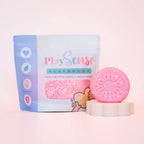 Image of dough by the brand playsense. Great for sensory play and being creative, also fine motor development. Dough is non toxic with all natural ingredients so safe for little hands. Colour and scent is Glitter Pastel Pink Cotton Candy 