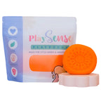 Image of dough by the brand playsense. Great for sensory play and being creative, also fine motor development. Dough is non toxic with all natural ingredients so safe for little hands. Colour and scent is brigh orange orange flavour