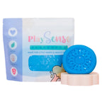 Image of dough by the brand playsense. Great for sensory play and being creative, also fine motor development. Dough is non toxic with all natural ingredients so safe for little hands. Colour and scent is Blue Glitter Slushie Scented