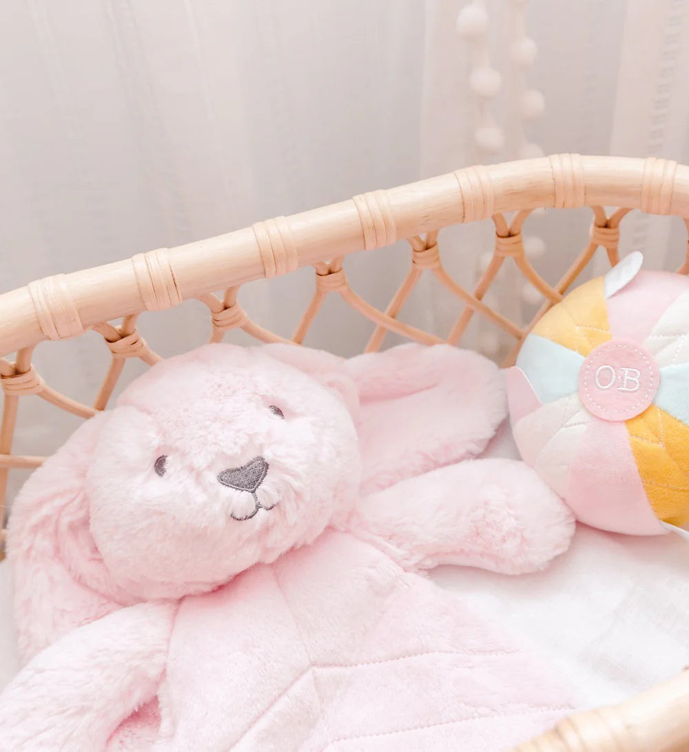 Betsy Bunny Pink Comforter Toy - OB Designs