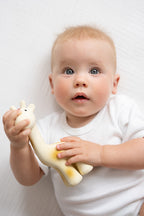 Giraffe Natural Rubber Rattle & Teether/Bath Toy - Tikiri