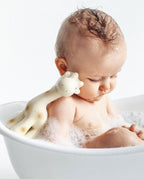 Giraffe Natural Rubber Rattle & Teether/Bath Toy - Tikiri