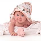 Hippo Natural Rubber Rattle & Teether/Bath Toy - Tikiri