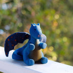 Midnight Dragon Natural Rubber Rattle & Teether/Bath Toy - Tikiri