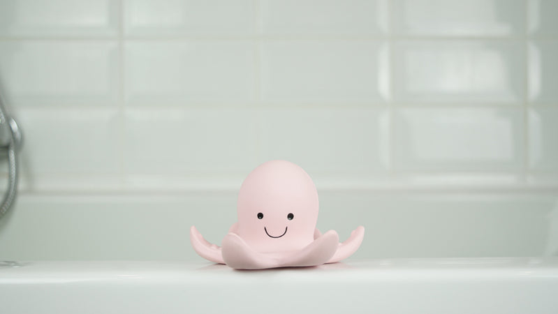 Octopus Natural Rubber Rattle & Teether/Bath Toy - Tikiri
