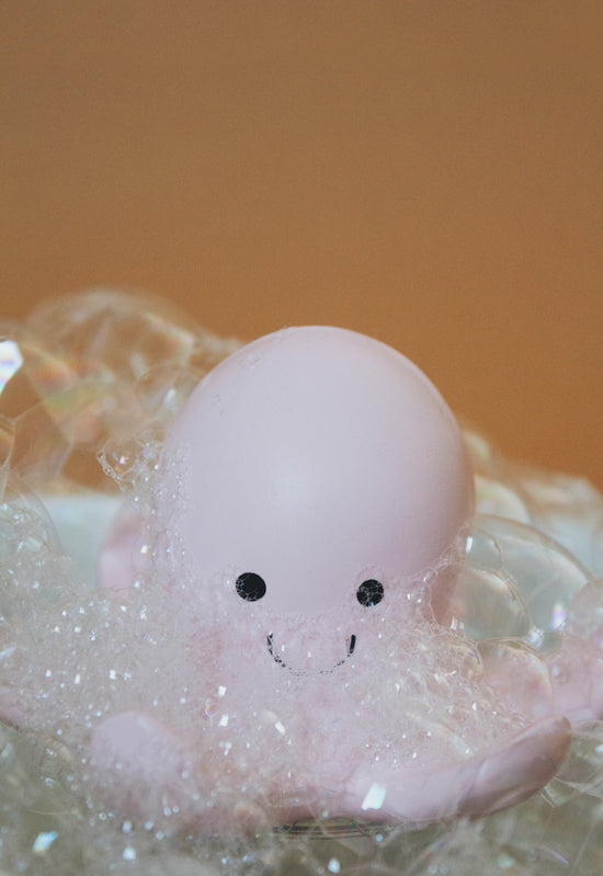 Octopus Natural Rubber Rattle & Teether/Bath Toy - Tikiri