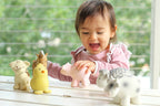 Farm (Set of 6) Rubber Rattle & Teether/Bath Toys - Tikiri