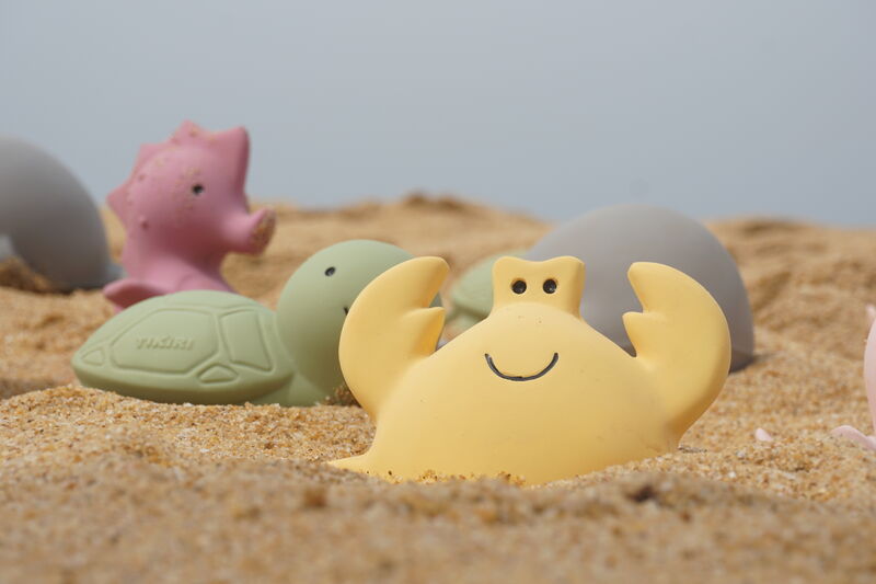 Ocean (Set of 6) Rubber Rattle & Teether/Bath Toys - Tikiri
