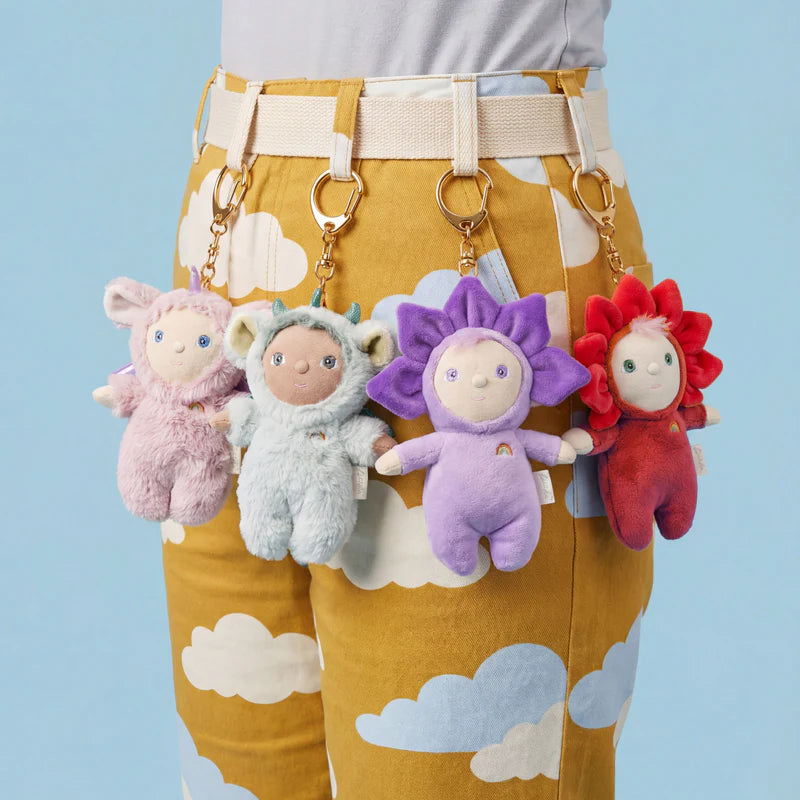 pants with plushy olli ella dinky bag charms on them collection