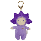 violet flower bag charm plush keychain Olli Ella dinky charm for kids bags