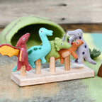 Dinosaur Felt Finger Puppet Set - Tara Treasures